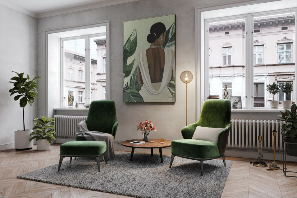 XXL Öl Gemälde True Elegance Handgemaltes Unikat