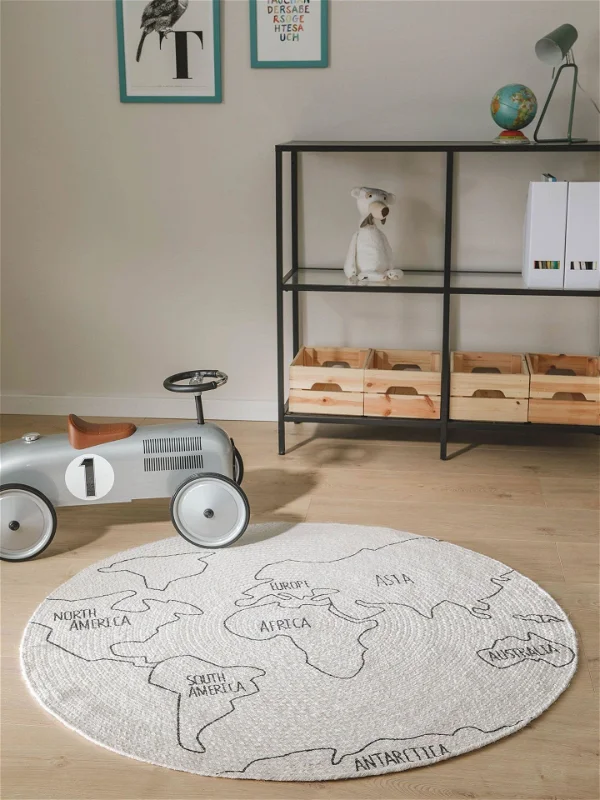 Design Kinderteppich World Map