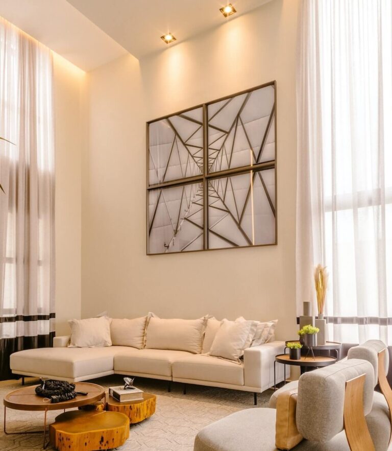 elegantes design multi panel art mit beleuchtung