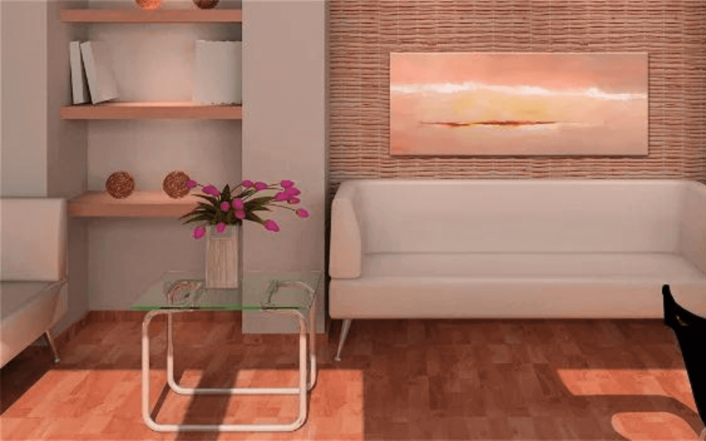 Acryl Gemälde 'Abstrakte Abendröte'