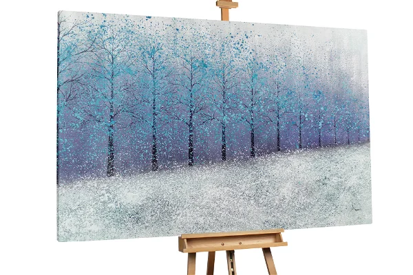 XXL Öl Gemälde 'Stroll in the Snow' bild