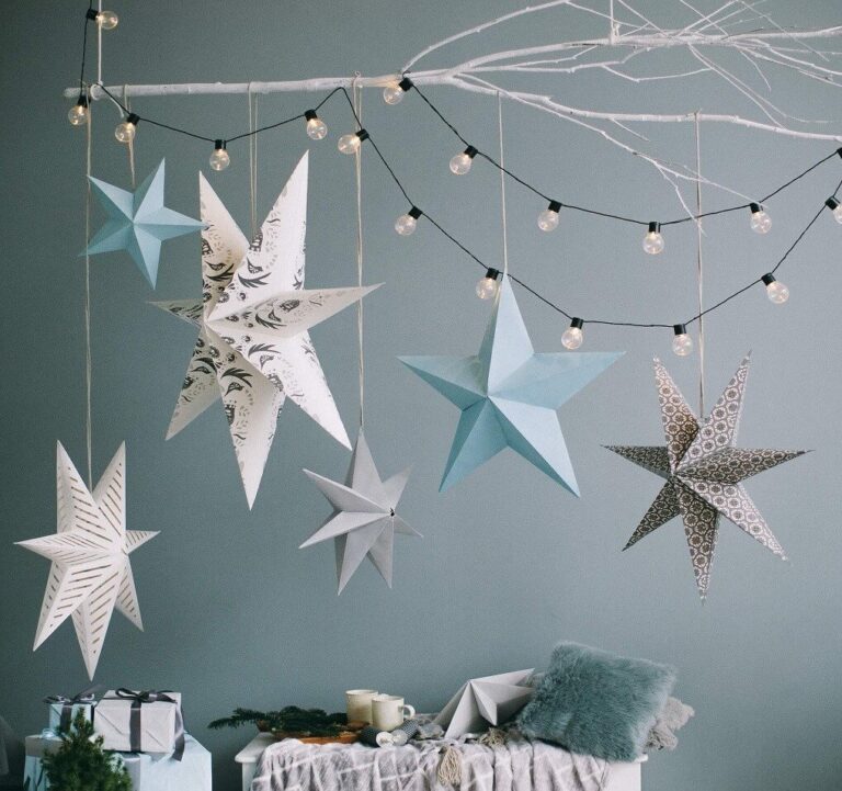 diy wintersonnenwende inspirierte wand hanging