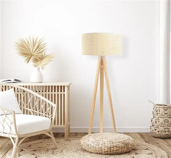 Stehlampe 'Rattan Lacey Ambiental 1'