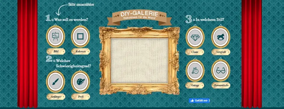 DIY Galerie fuer selbstgemachte dekoration