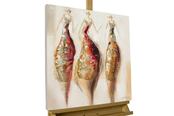 acryl gemalede ballkoenigin