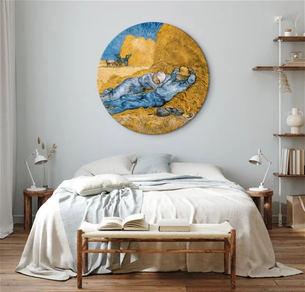 Rundes Bild 'Noon Rest - Van Gogh'
