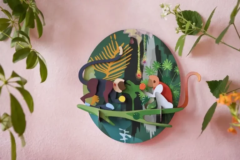 Wanddeko Papier 'Jungle Monkeys'