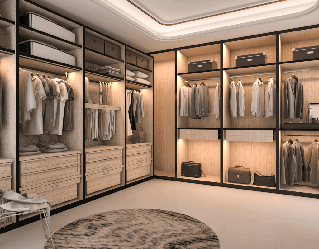 begehbarer Kleiderschrank