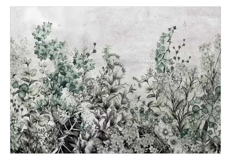 Selbstklebende Tapete 'Mystery of Herbs' | Modern & zeitgenössisch Stile | 98x70 cm