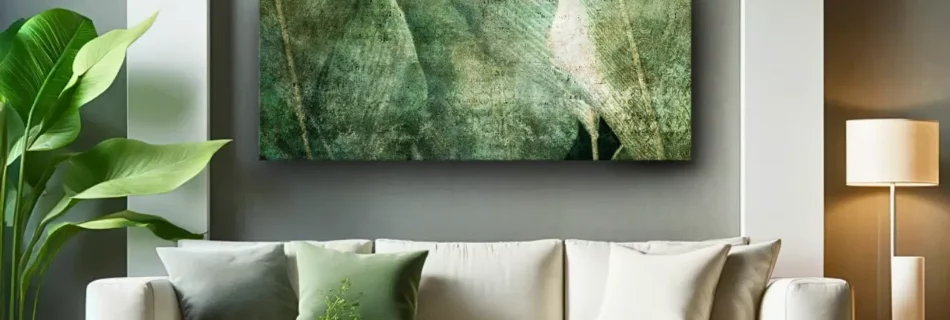 Kunstdruck auf Leinwand 'Green Revolution Wide'