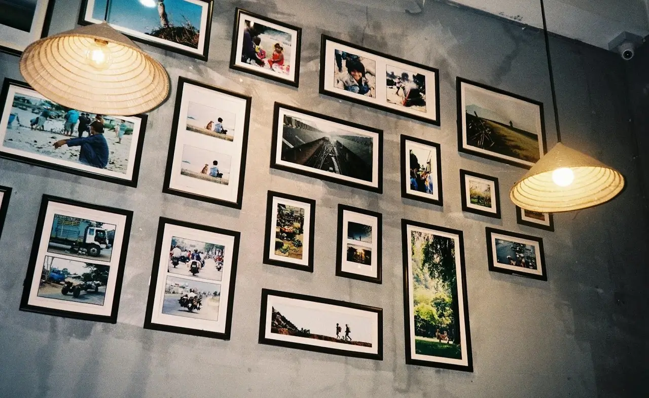 kreative Ideen zum Bilder aufhängens an der Wand