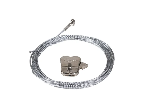 stahlseil zipper haken