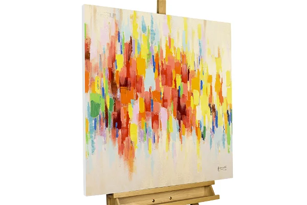 abstrakt bunt deko modern acryl gemälde