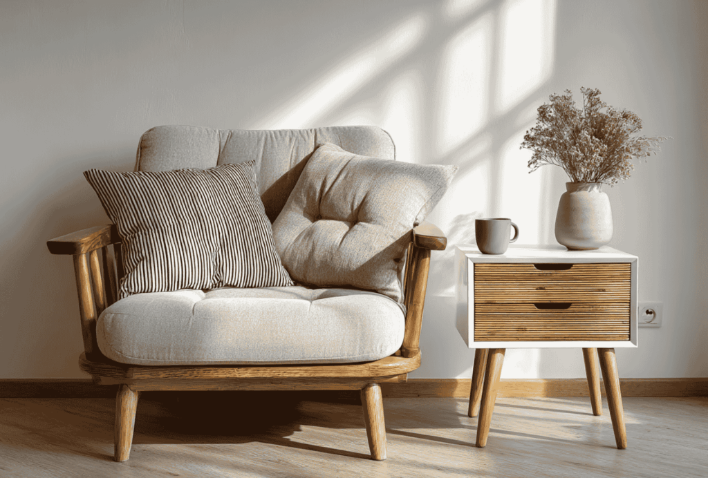 Couchtisch im Wohnzimmer